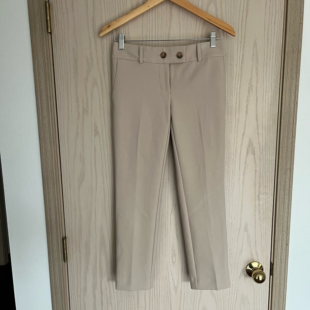 LOFT Women's Tan Ankle Pants
